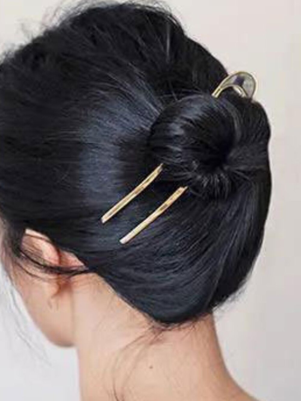 3/$35 NWT Gold French Hair Pin U-Shaped Hair Fork Minimalist Bun Holder Stick